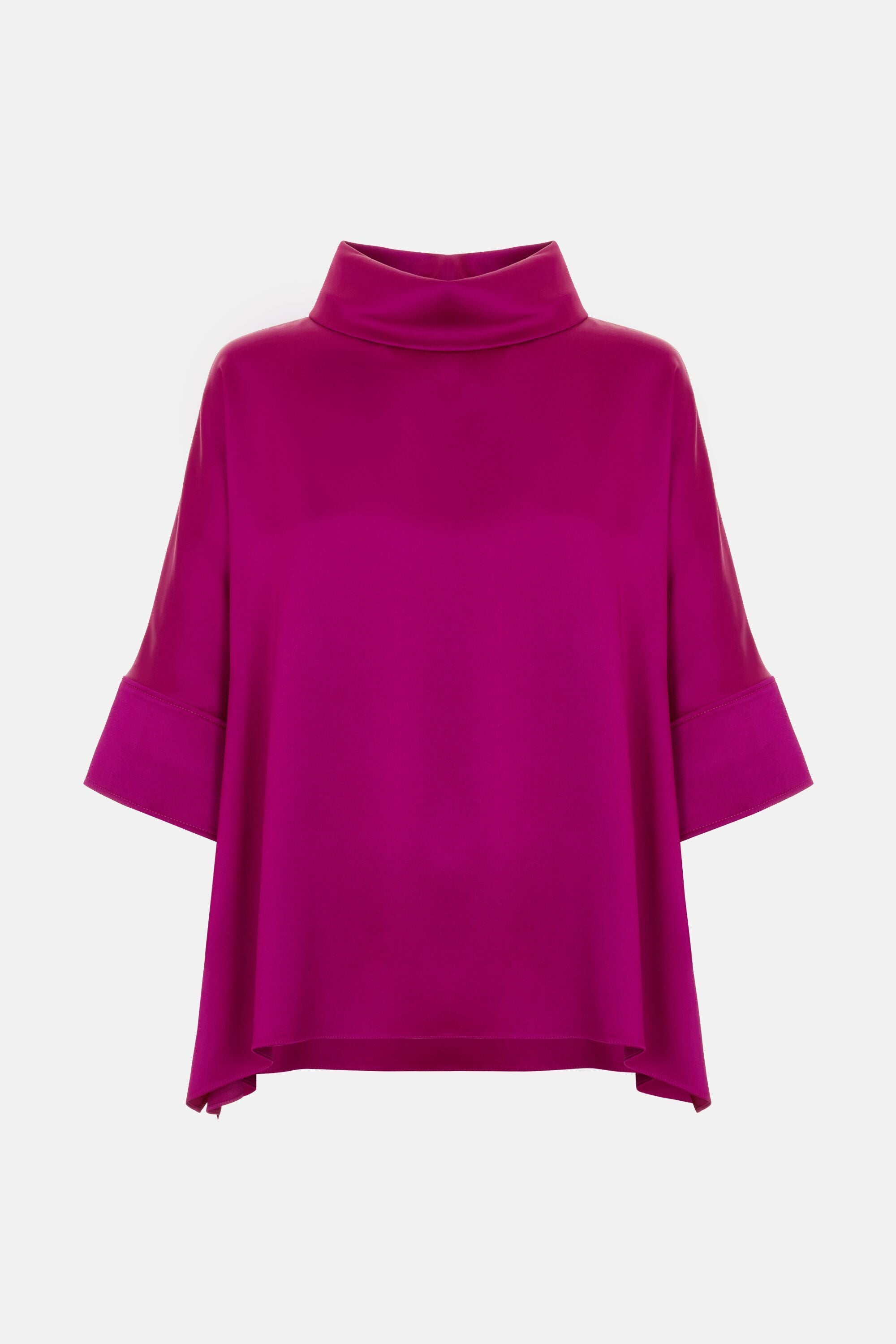 Satin Crepé Oversize Top fuchsia - CH Carolina Herrera United States