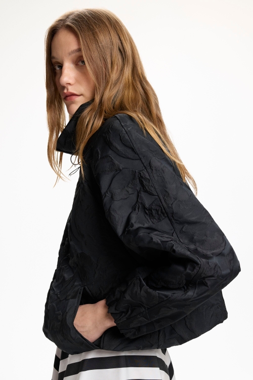 CLOQUÉ JACQUARD BOMBER JACKET