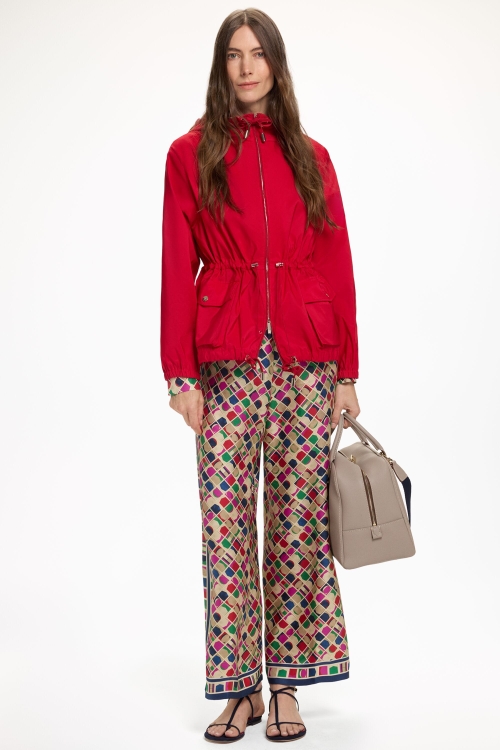 HOODED TAFFETA JACKET