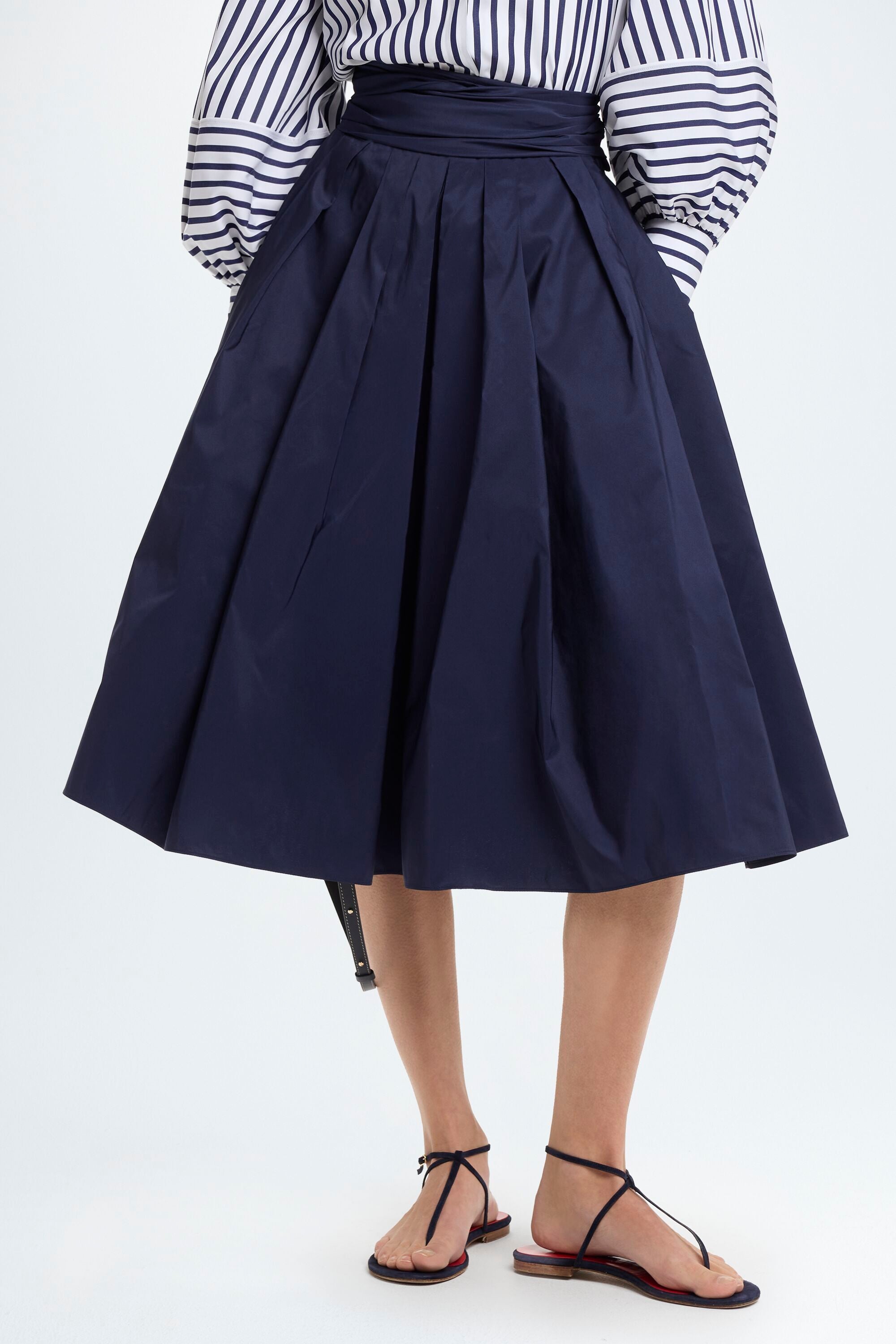 Taffeta Flared Skirt navy - CH Carolina Herrera United States