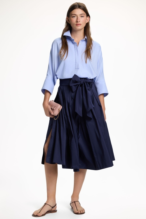 TAFFETA FLARED SKIRT