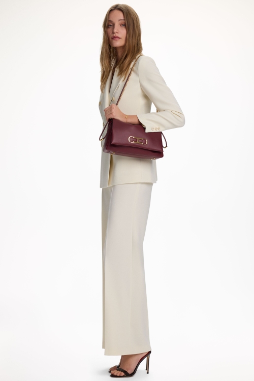 PANTALÓN LARGO ACAMPANADO DE CREPÉ