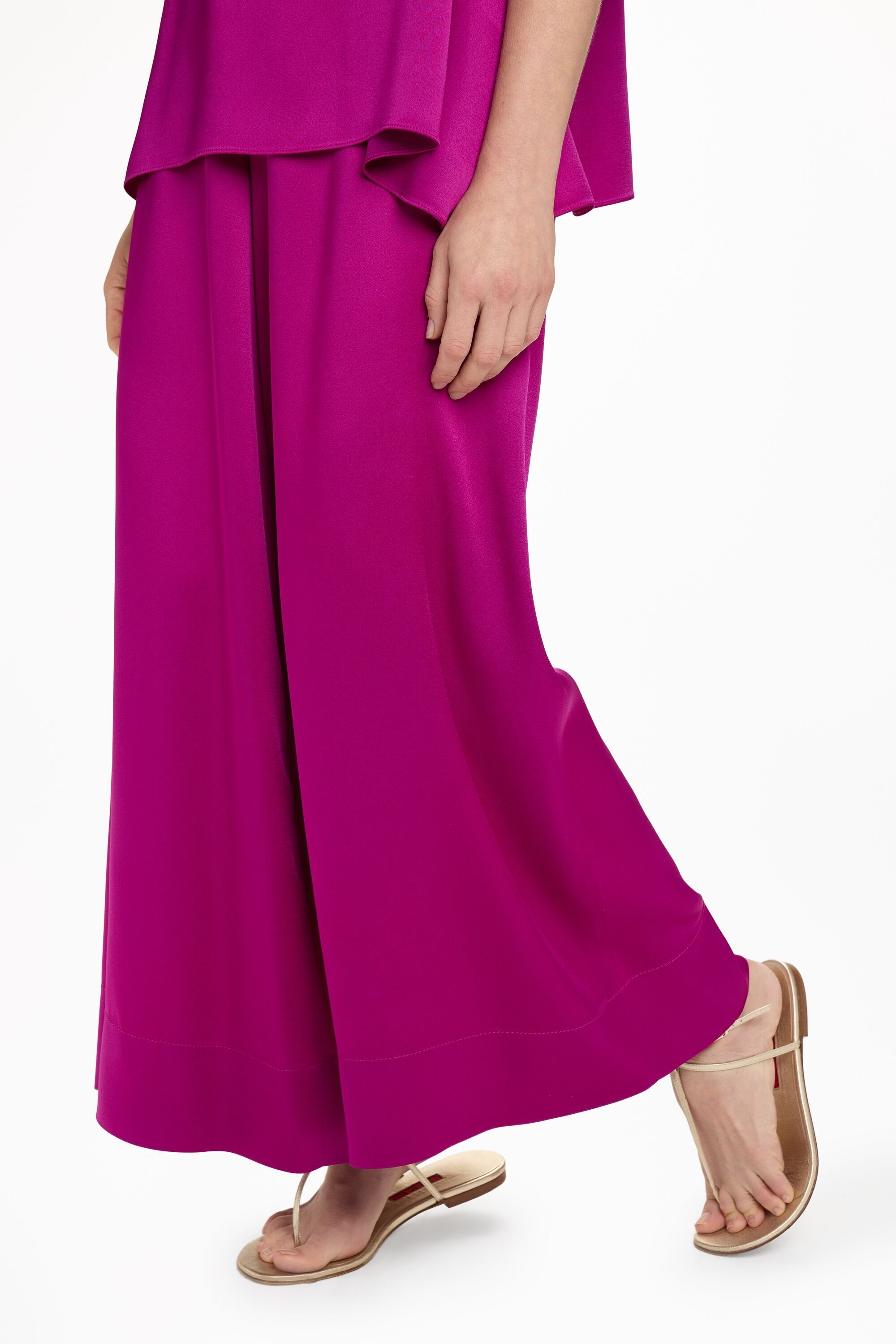 Satin Crepé Palazzo Pants
