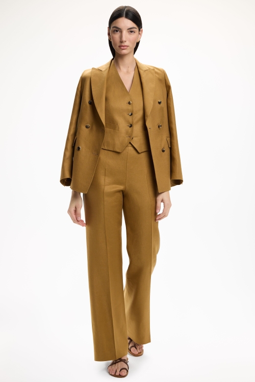 LINEN FLARED PANTS