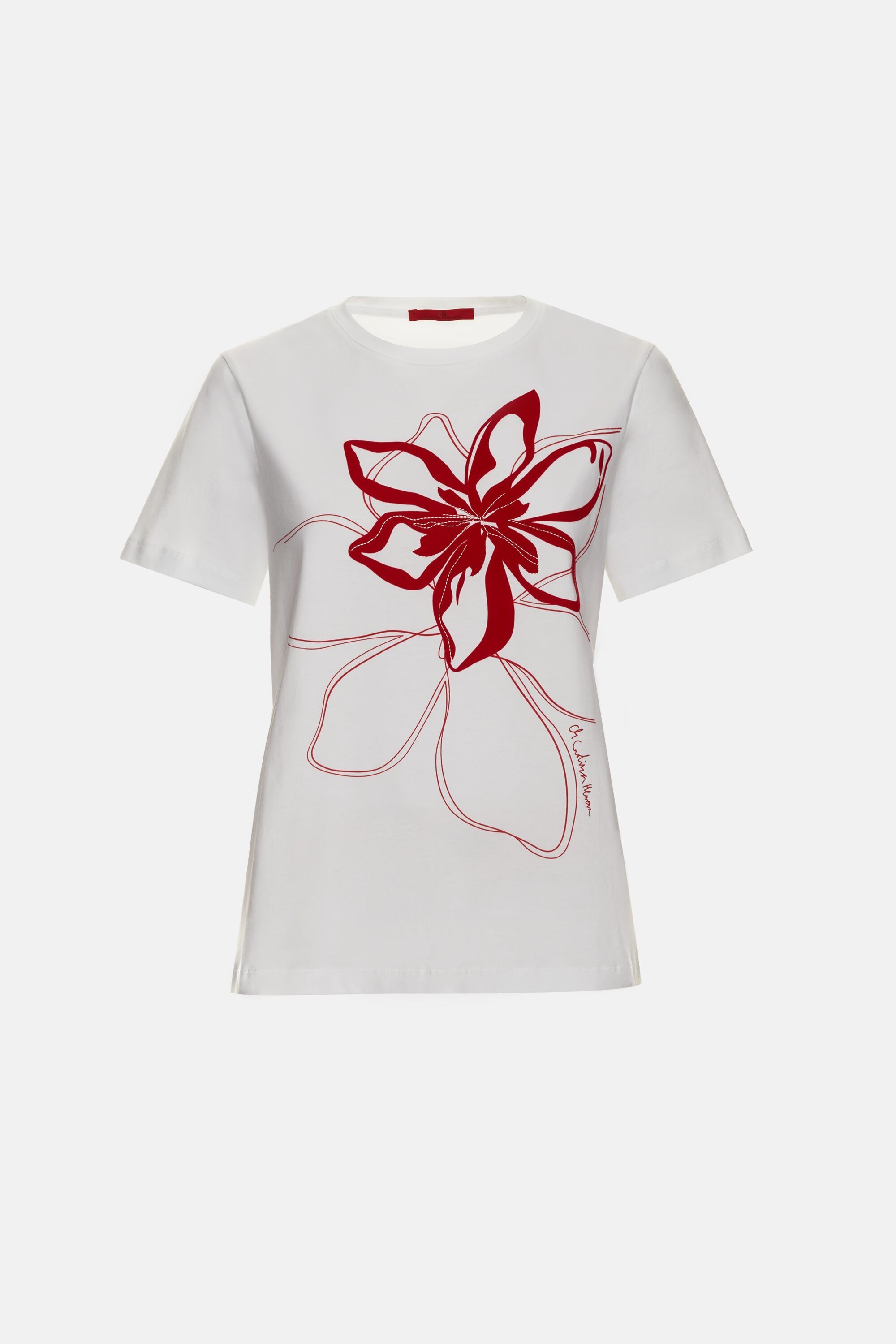 Camiseta Recta con Flores Jasmine