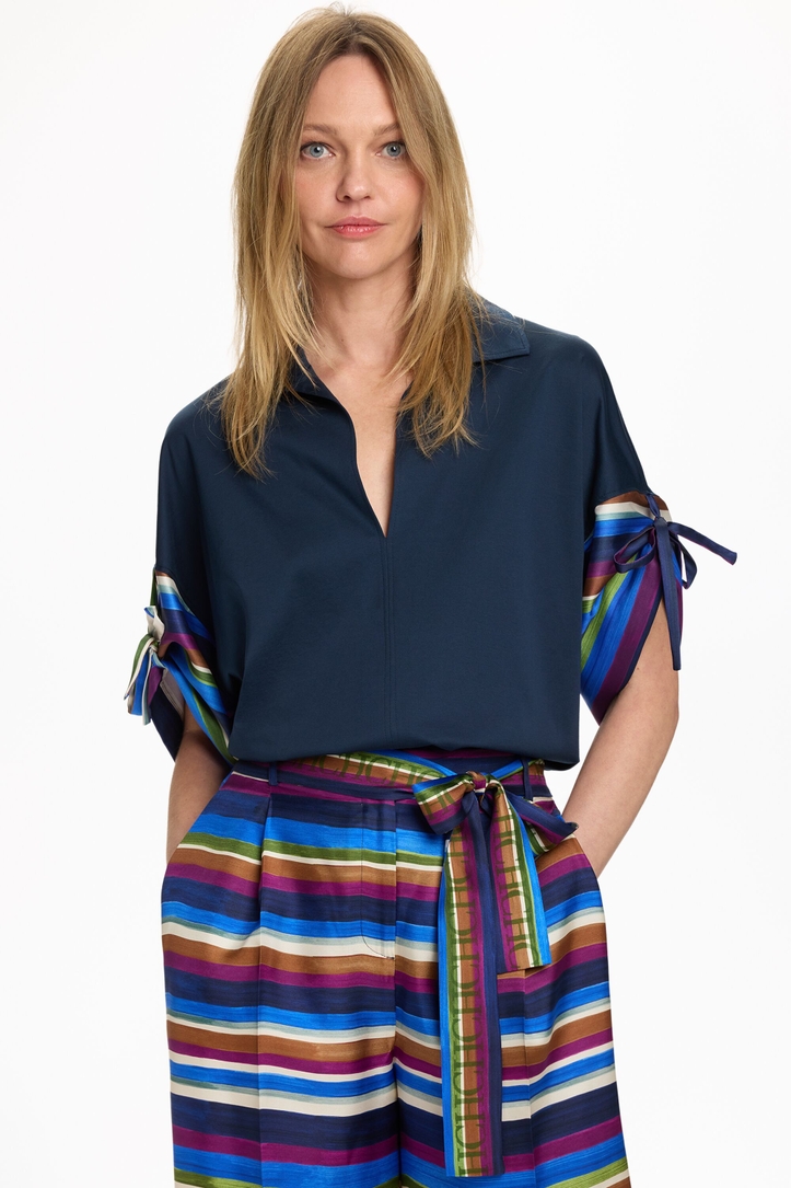 Camiseta Oversize con Twill Estampado Saint Tropez