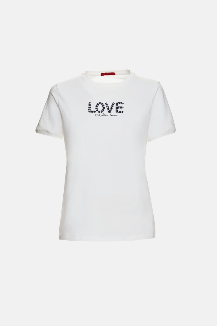 Camiseta Entallada de Jersey Love