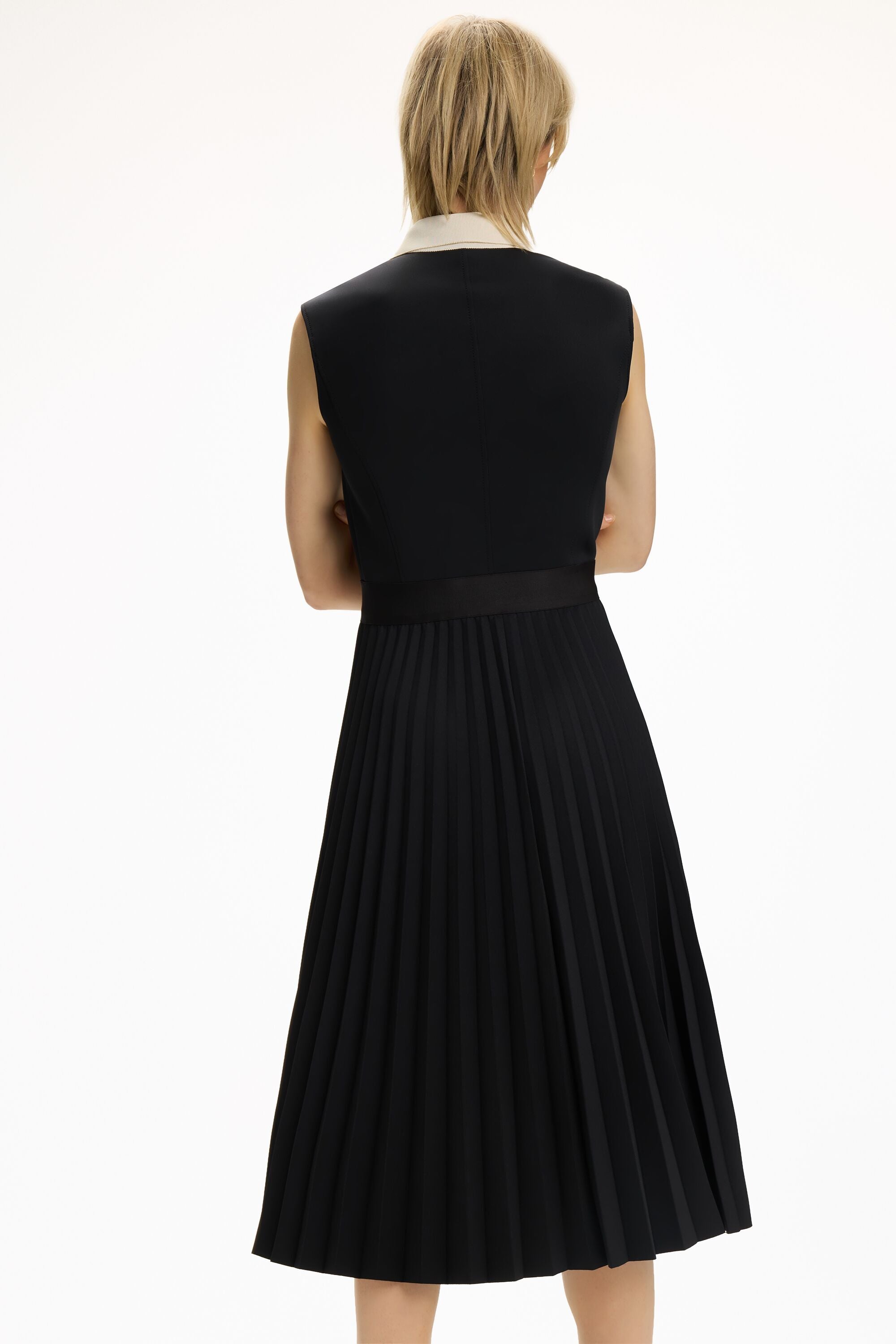 strapless open back dress Off-Shoulder Black Cocktail Dress A-Line Satin Evening Dress-Bridelily main image 1