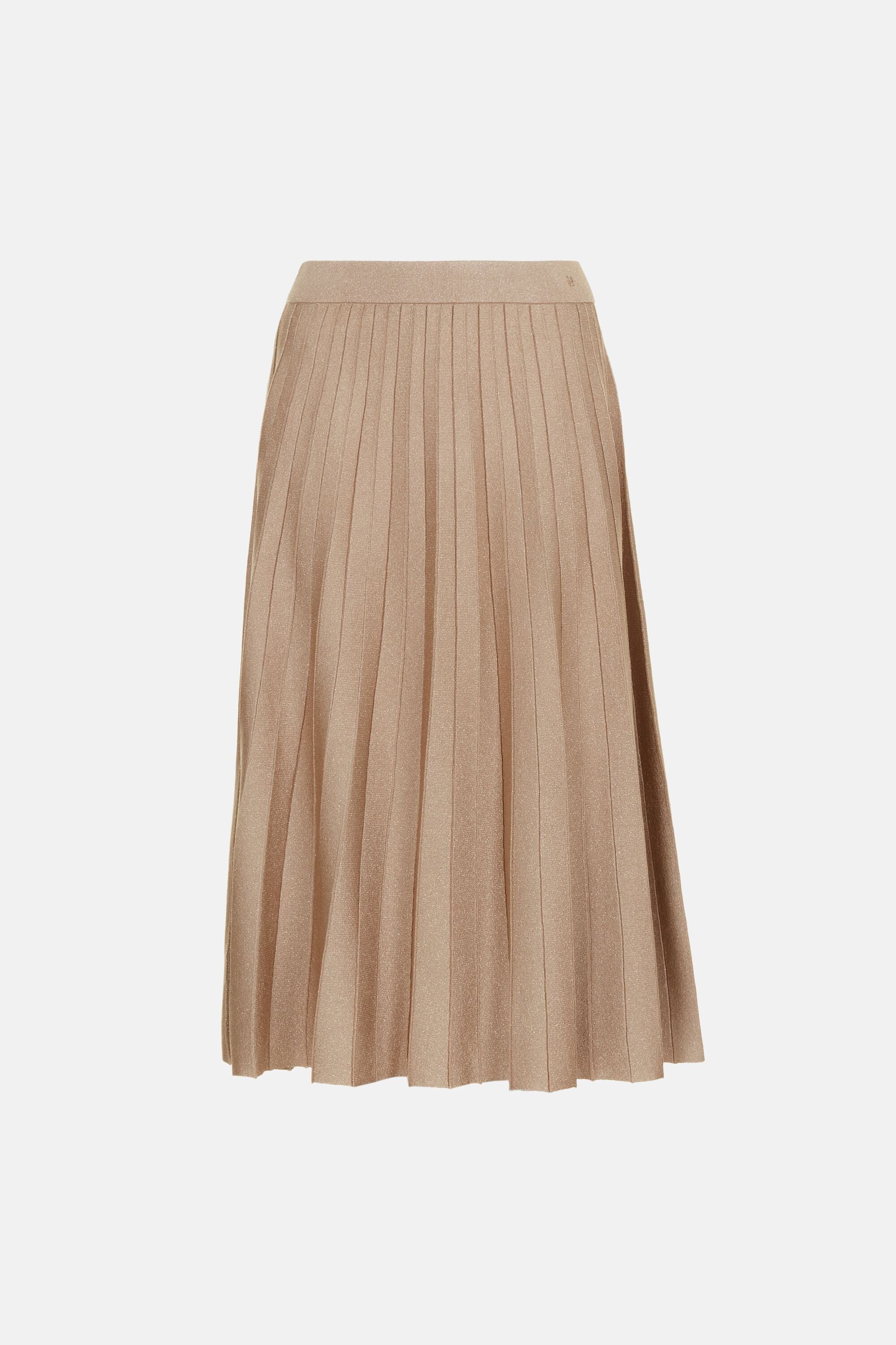 Lurex Knit Pleated Skirt gold - CH Carolina Herrera United States
