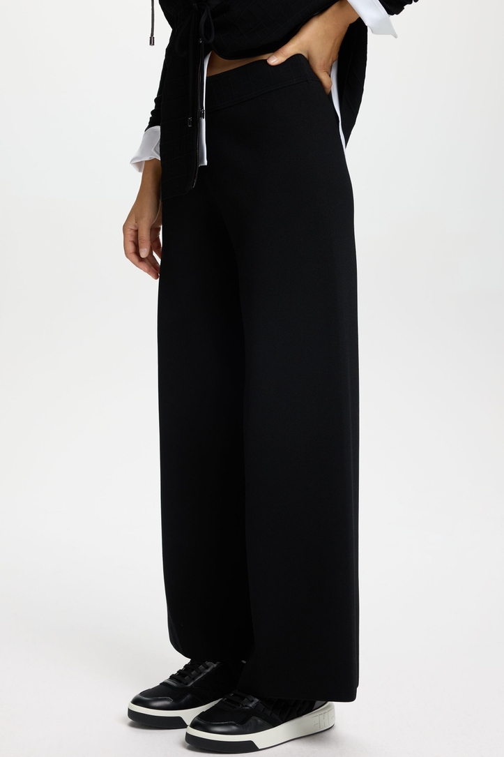 CH2020 Jacquard Knit Straight-Leg Pants
