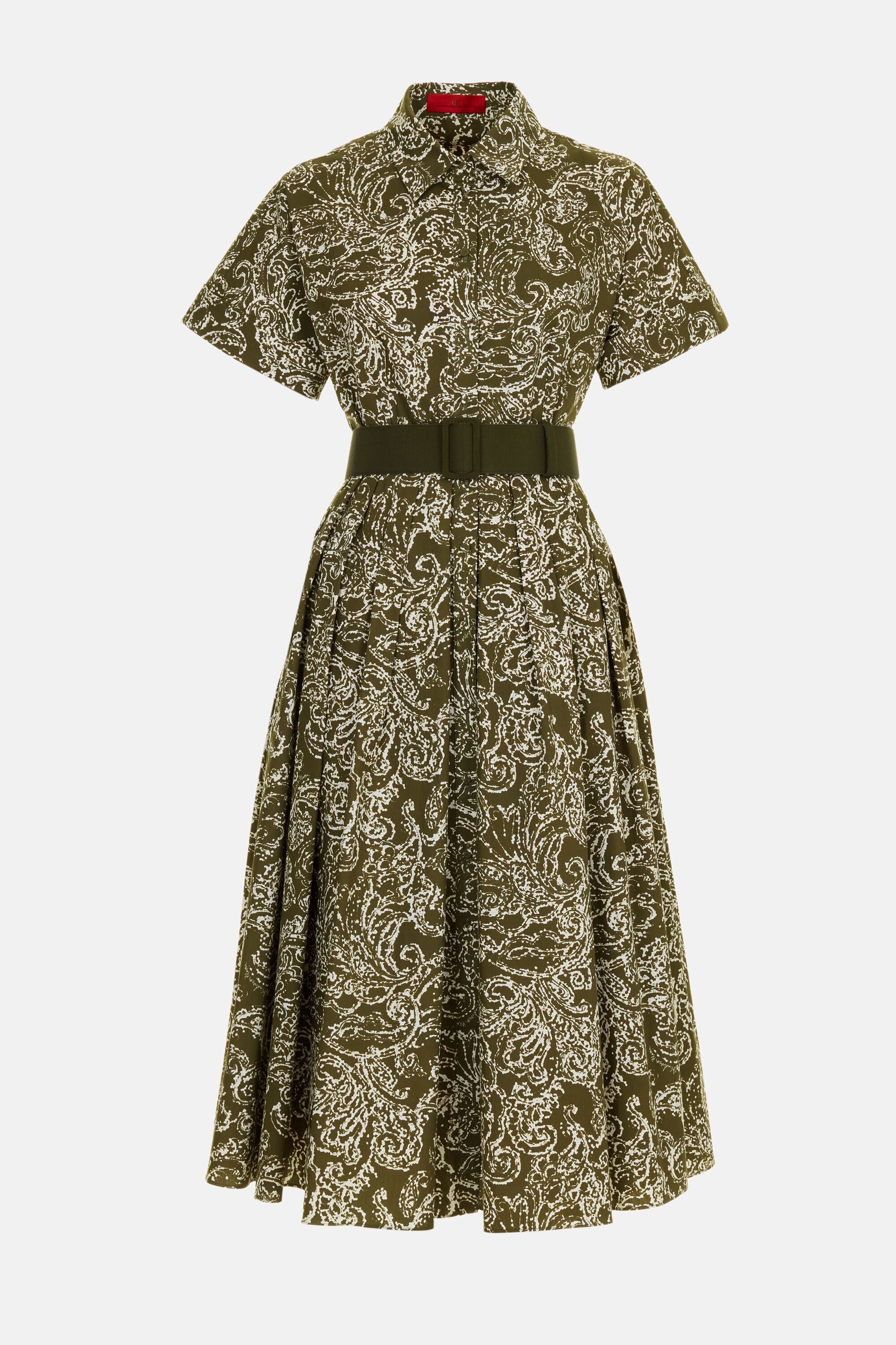 green paisley shirt dress Grace Shirt Dress