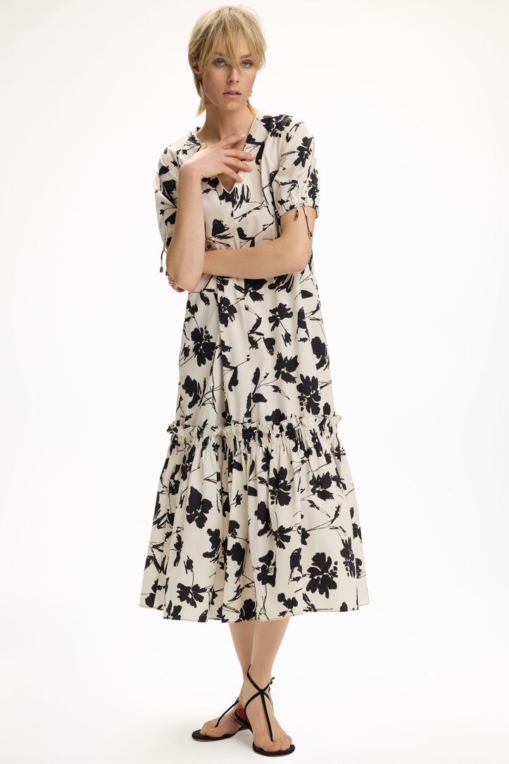 Print Poplin A-Line Dress