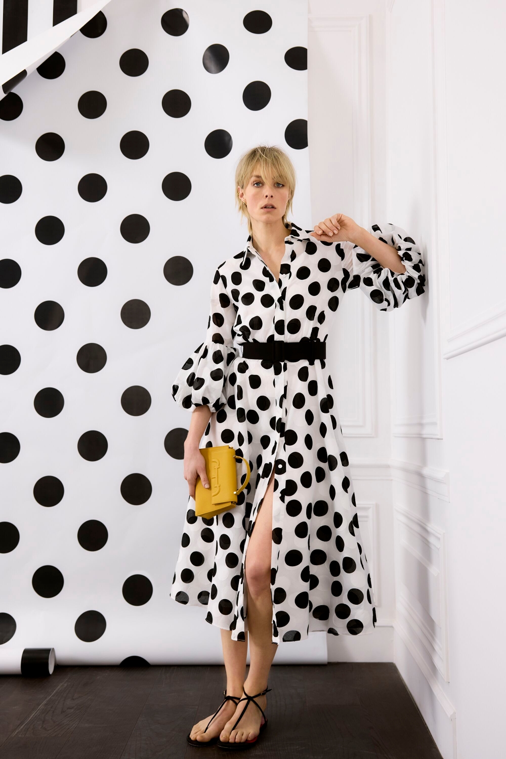 VESTIDO CAMISERO DE FIL COUPÉ DE LUNARES