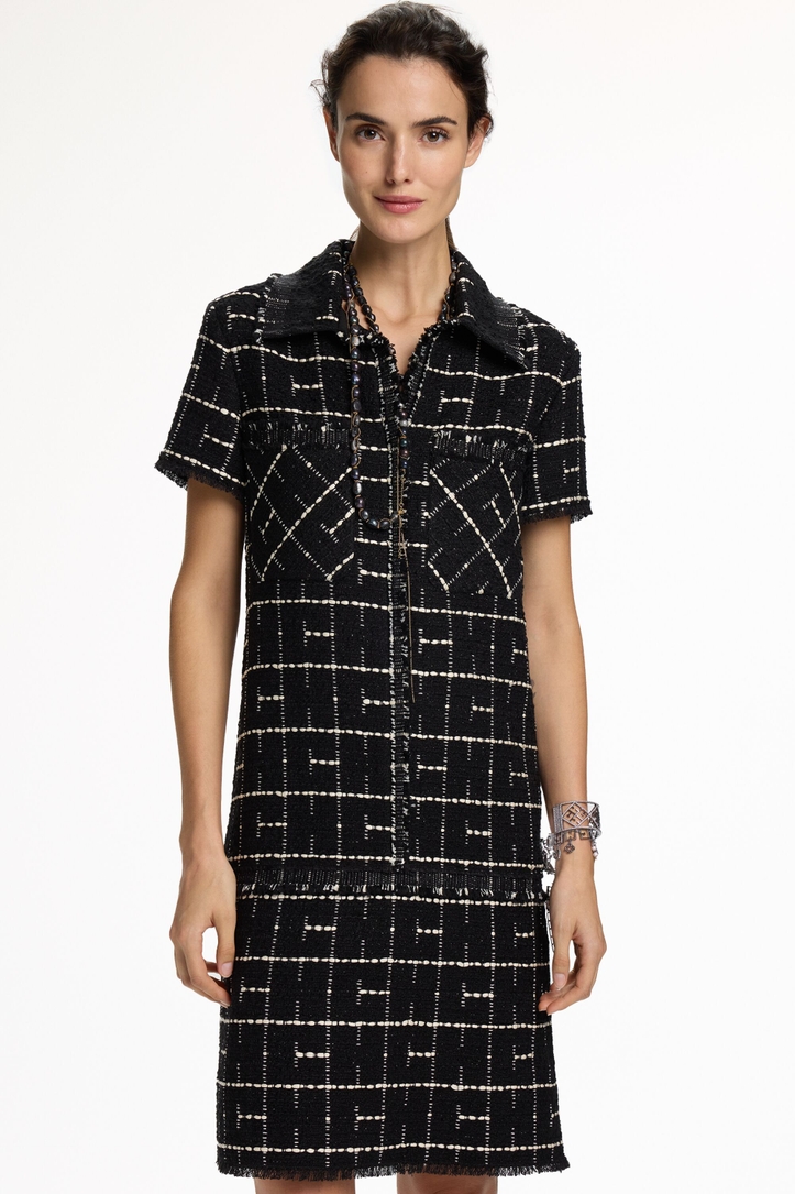 CH2020 Tweed Straight-Fit Short Dress