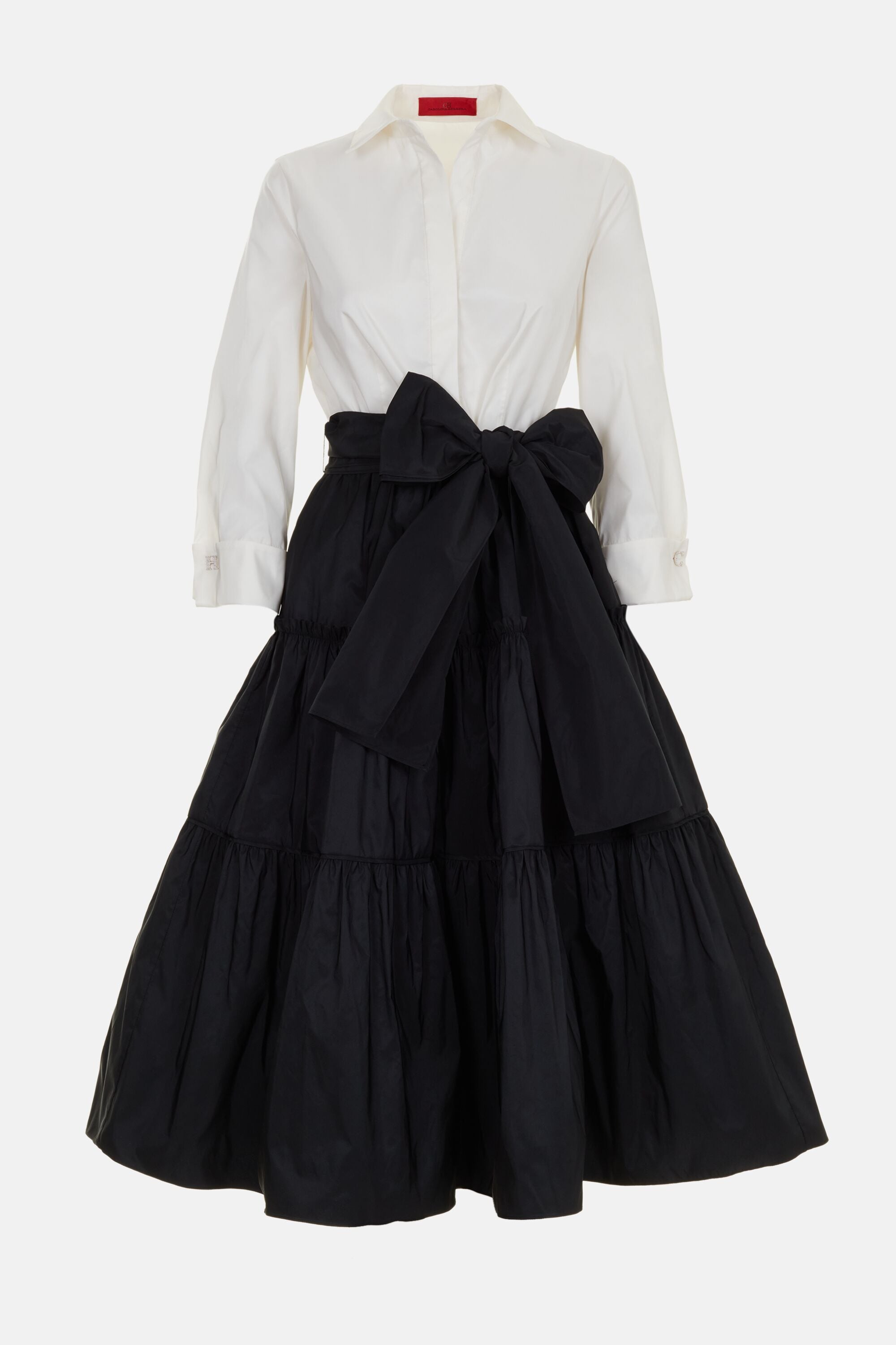 floral white dress The Vera Dress in White Baroque Floral 00 / White Baroque Floral