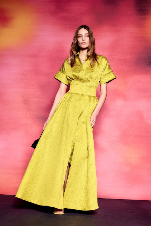 BROCADE LONG SHIRT DRESS