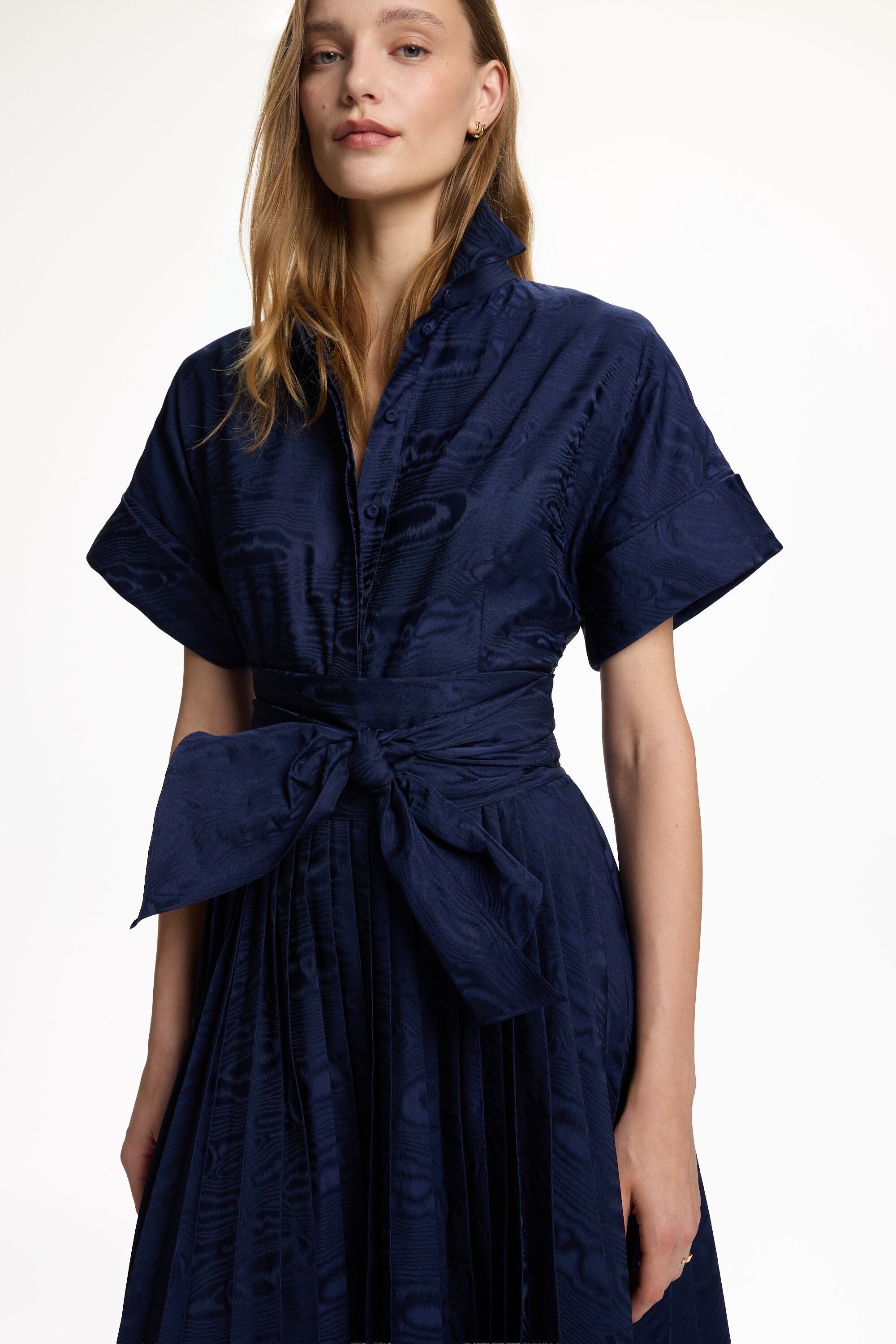 Moir Midi Shirt Dress navy - CH Carolina Herrera United States