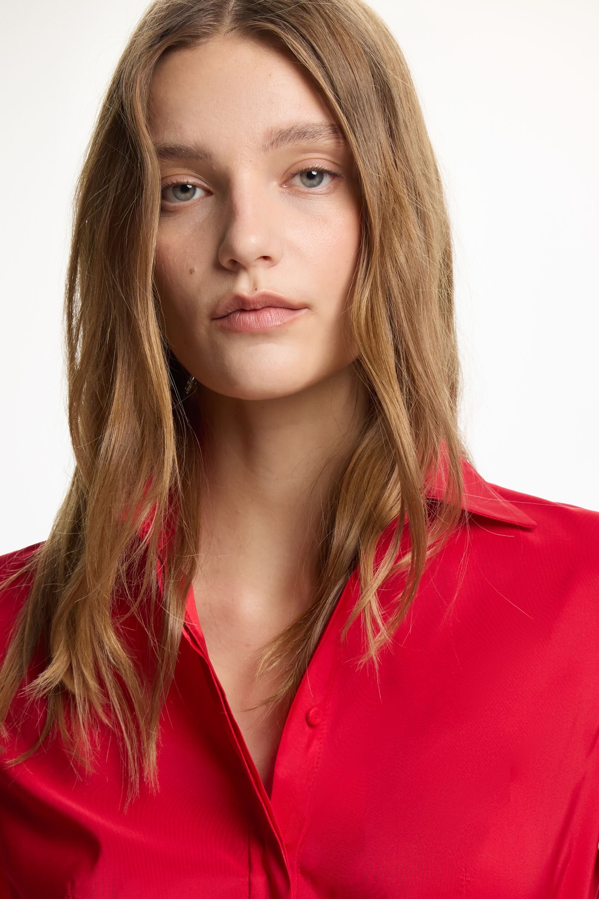 Taffeta Long Shirt Dress red - CH Carolina Herrera United States Taffeta Long Shirt Dress red - CH Carolina Herrera United States