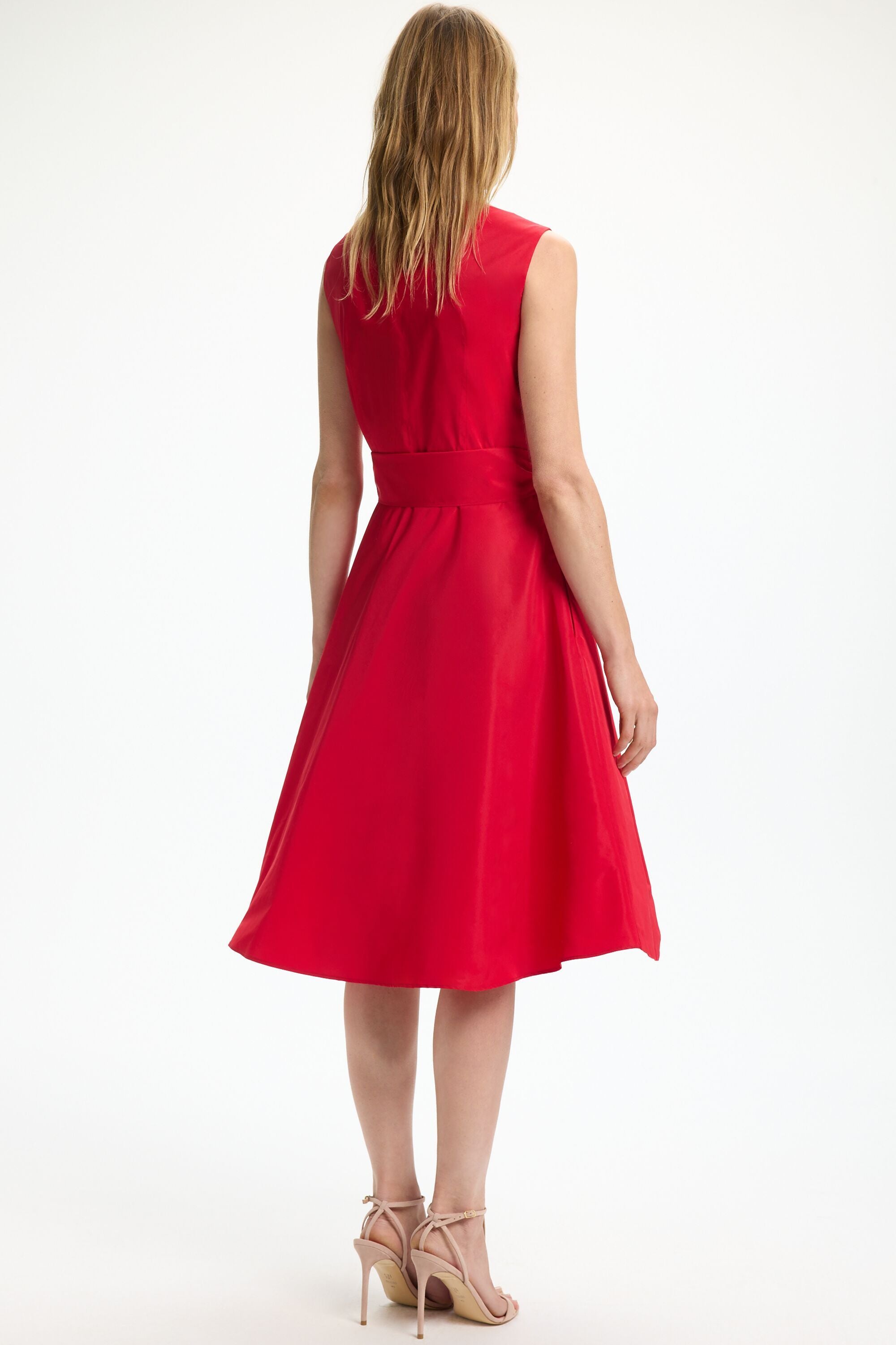 strapless open back dress RED LONG EVENING GOWN WITH SIDE BOW – Le Obsession Boutique main image 0