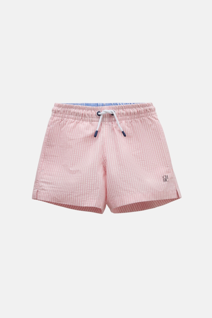 Striped Seersucker Swim Shorts