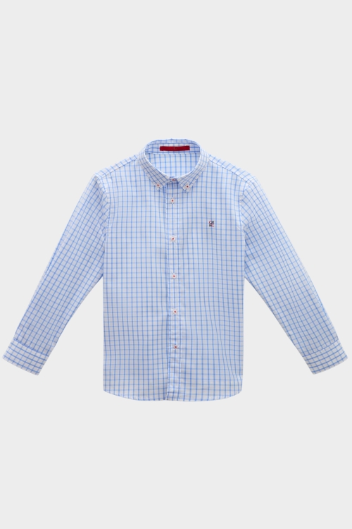 CHECKED POPLIN SHIRT