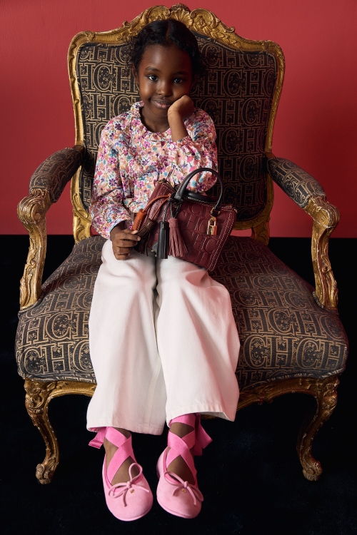 PRINT COTTON A-LINE BLOUSE