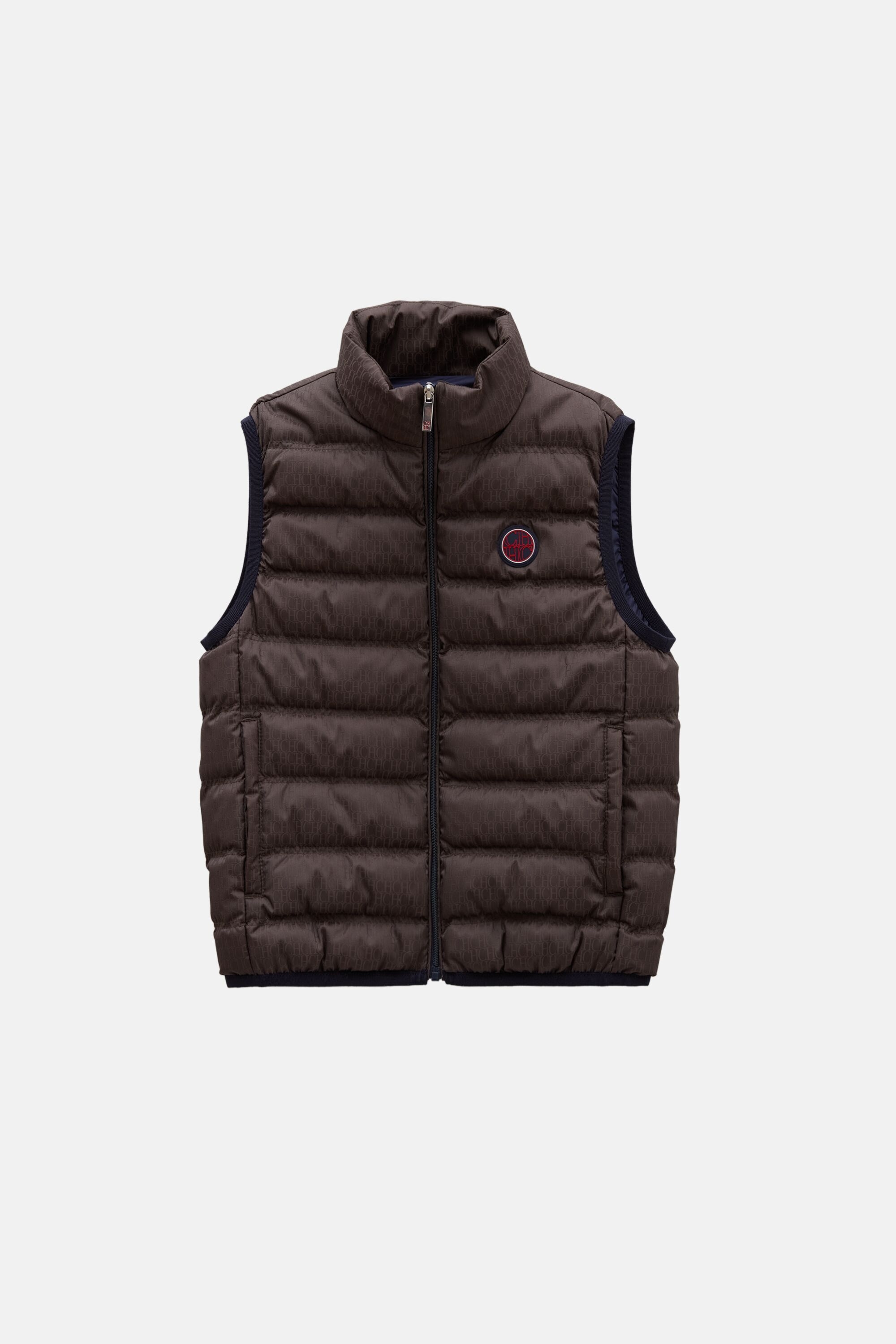 CH Jacquard Quilted Nylon Down Vest