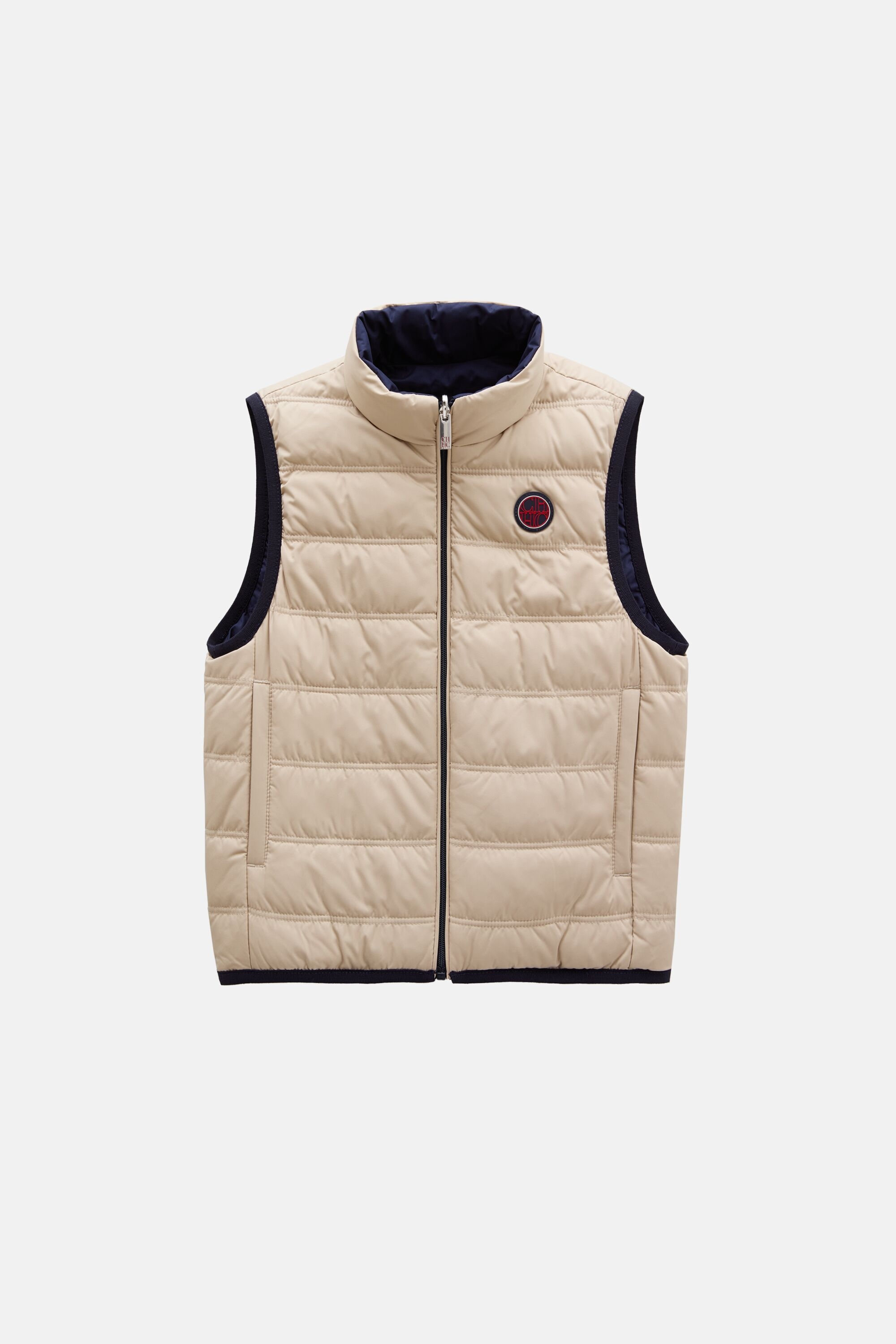 Quilted Technical Nylon Reversible Vest