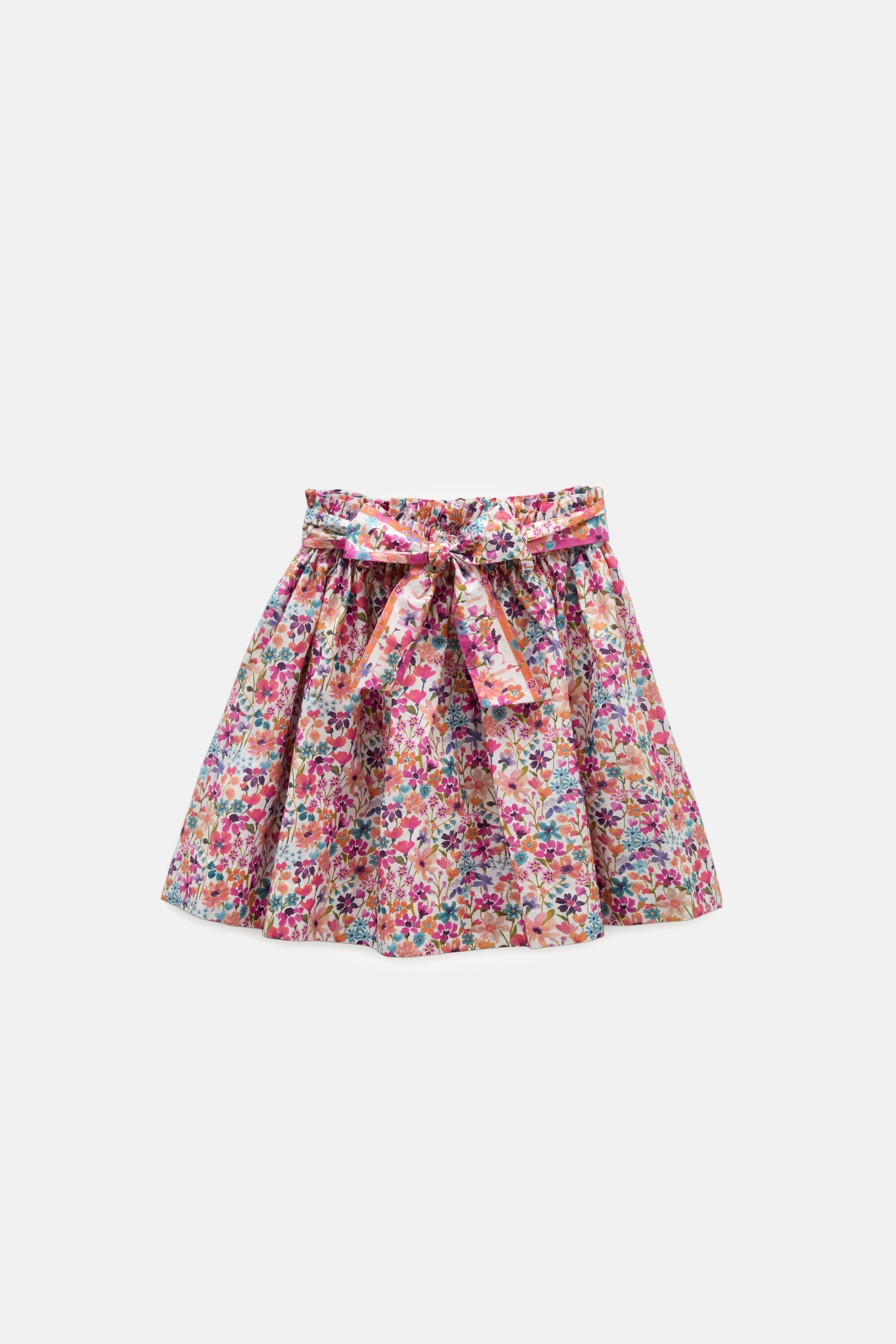 Print Poplin Skirt