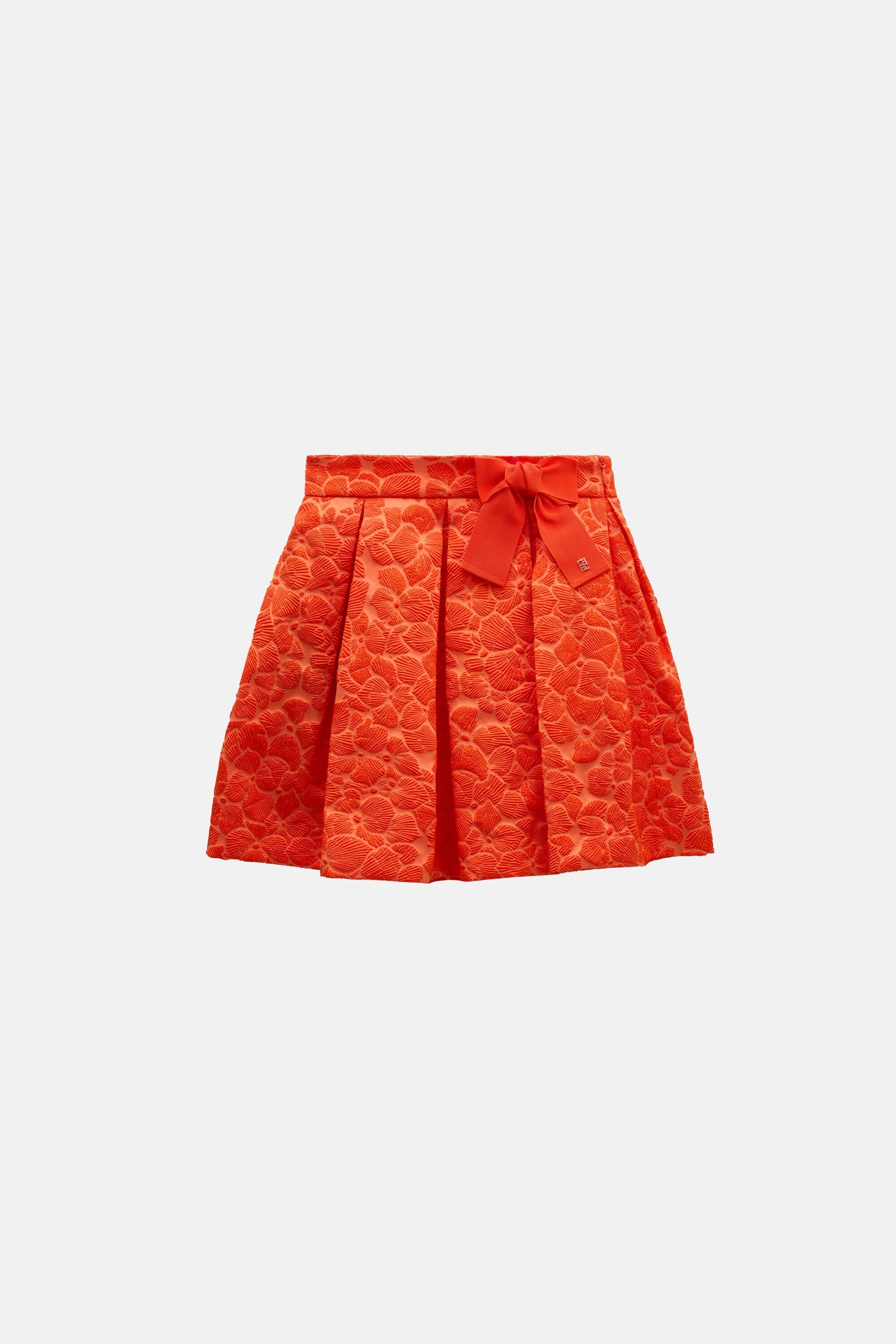 Brocade Pleated Skirt