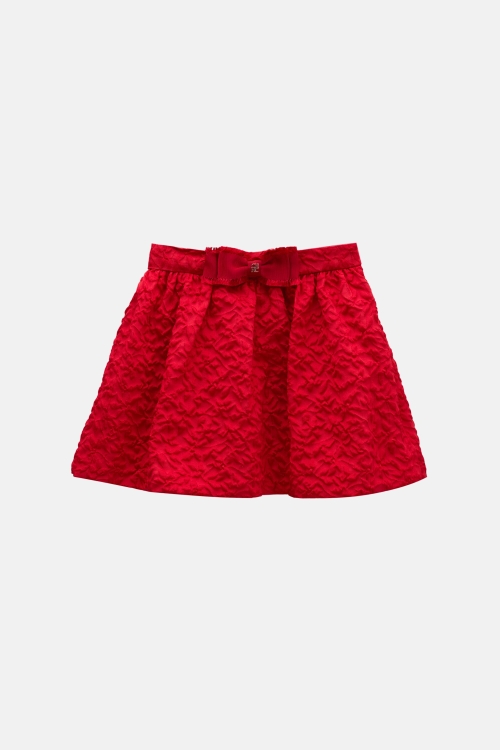 BROCADE SKIRT WITH BOW