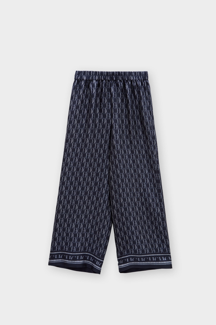 CH Print Silk Twill Pyjama-Style Pants