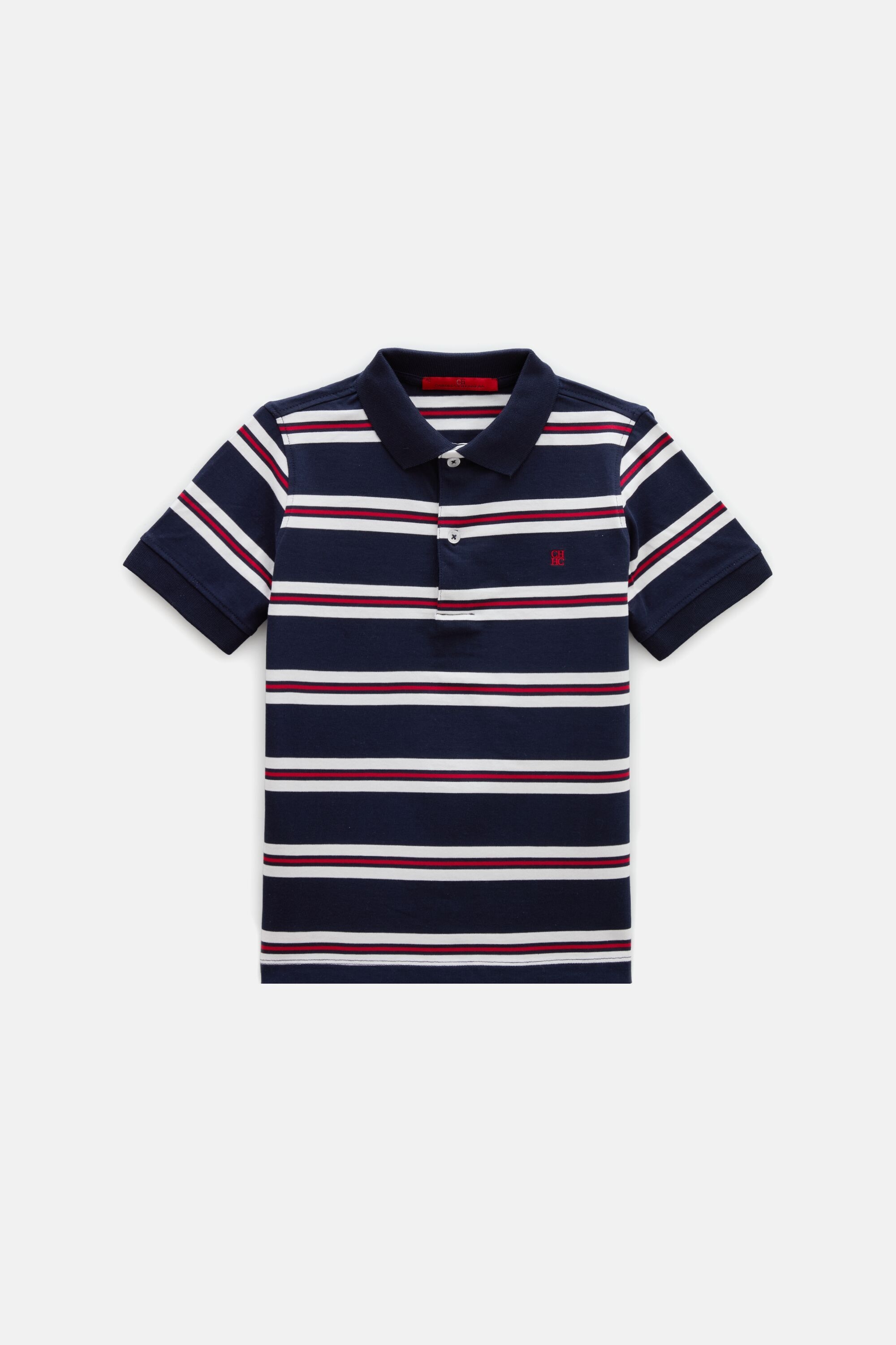 Striped Jersey Polo Shirt