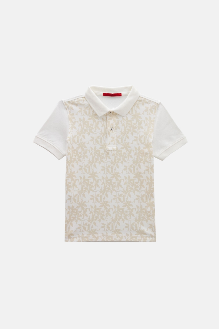 Jasmine Print Piqué Polo Shirt