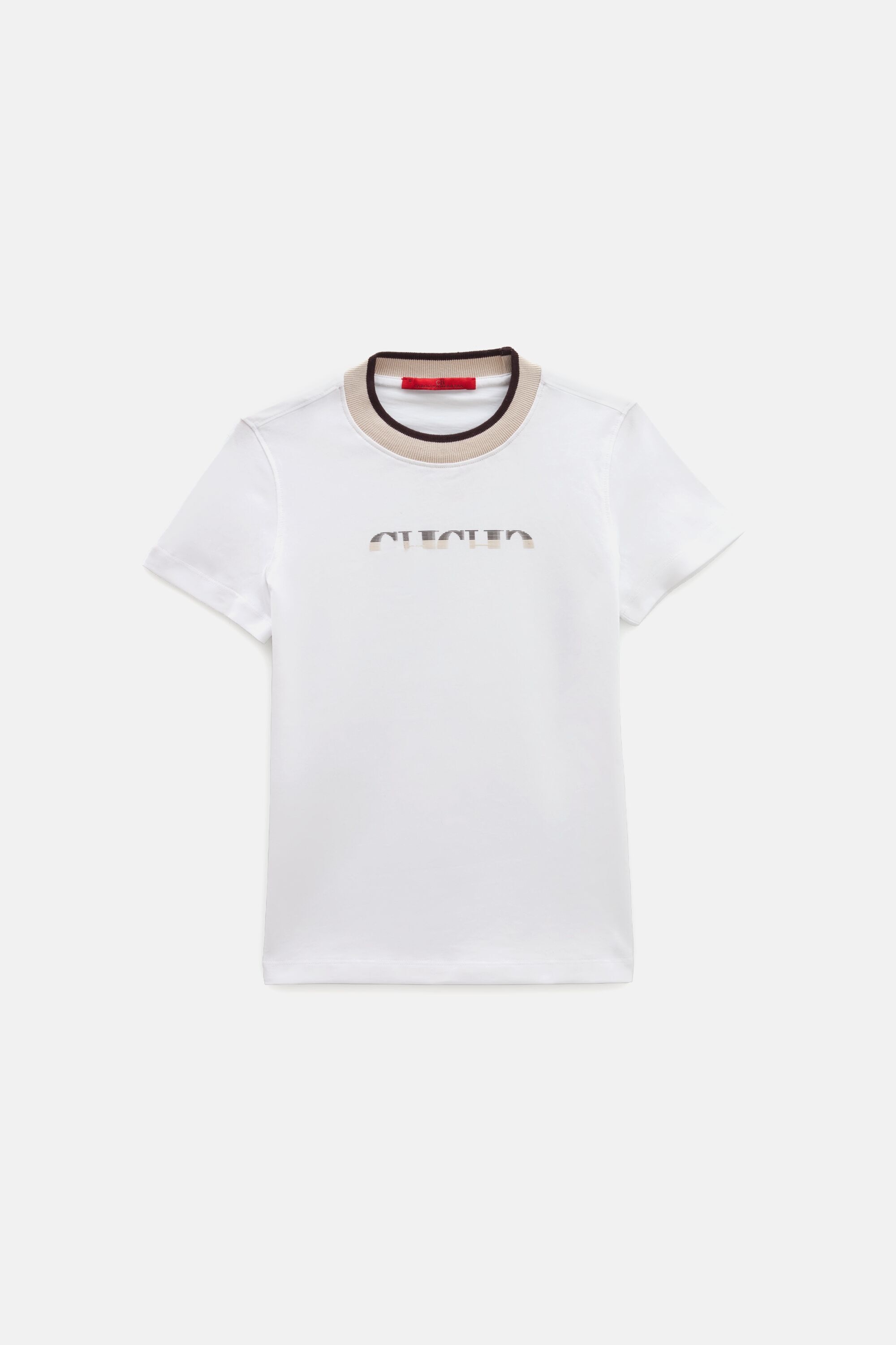 Camiseta Estampado CH con Cuello Doble