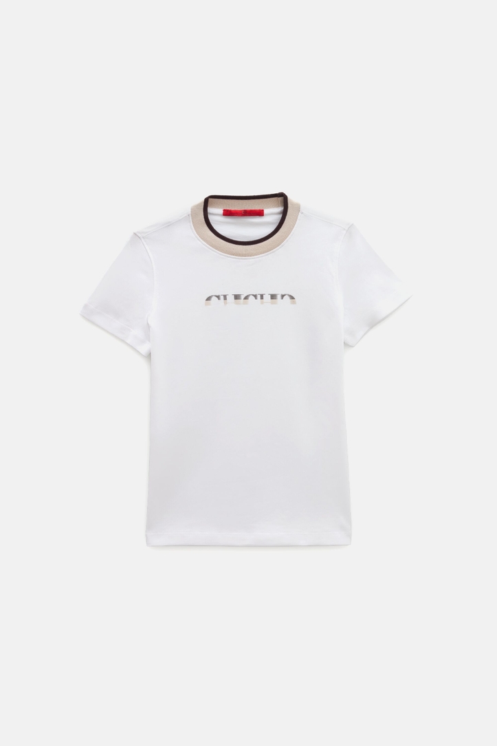 Camiseta Estampado CH con Cuello Doble