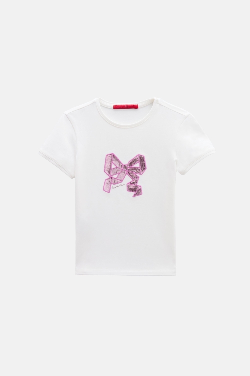 T-SHIRT WITH BOW