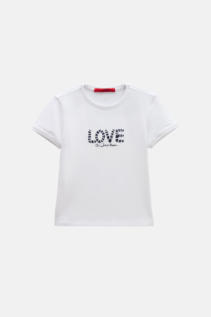 Jersey T-Shirt with Embroidery