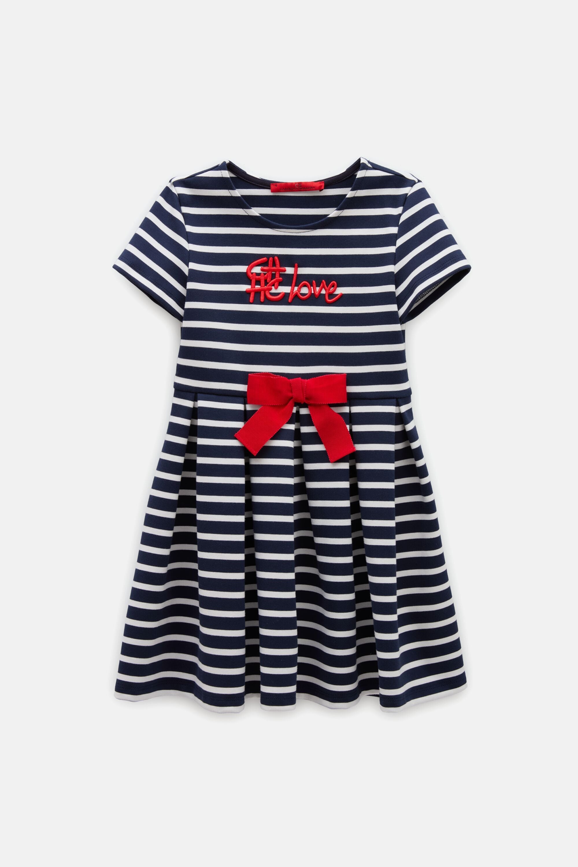 Striped Milano Knit Dress navy/white - CH Carolina Herrera Monaco