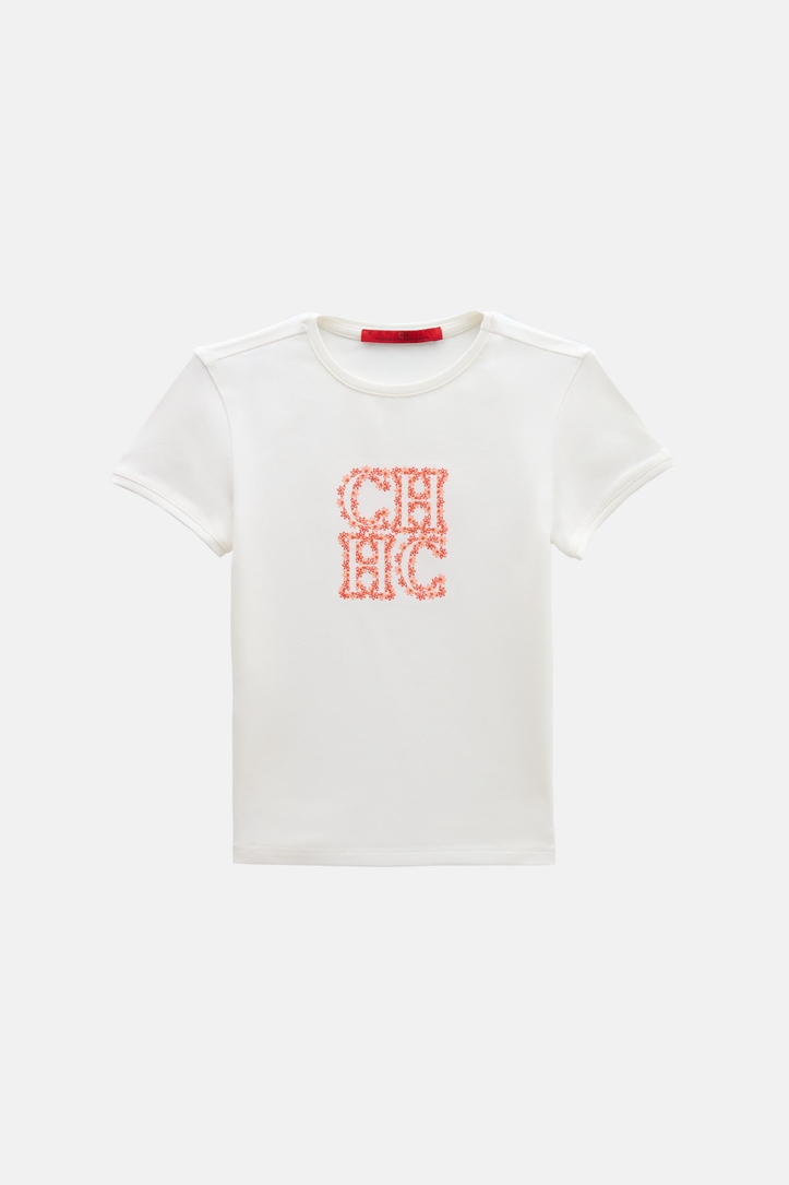 CH T-Shirt with Jasmine Embroidery