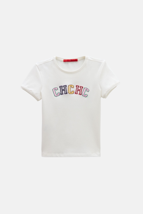 CH T-SHIRT WITH CROCHET