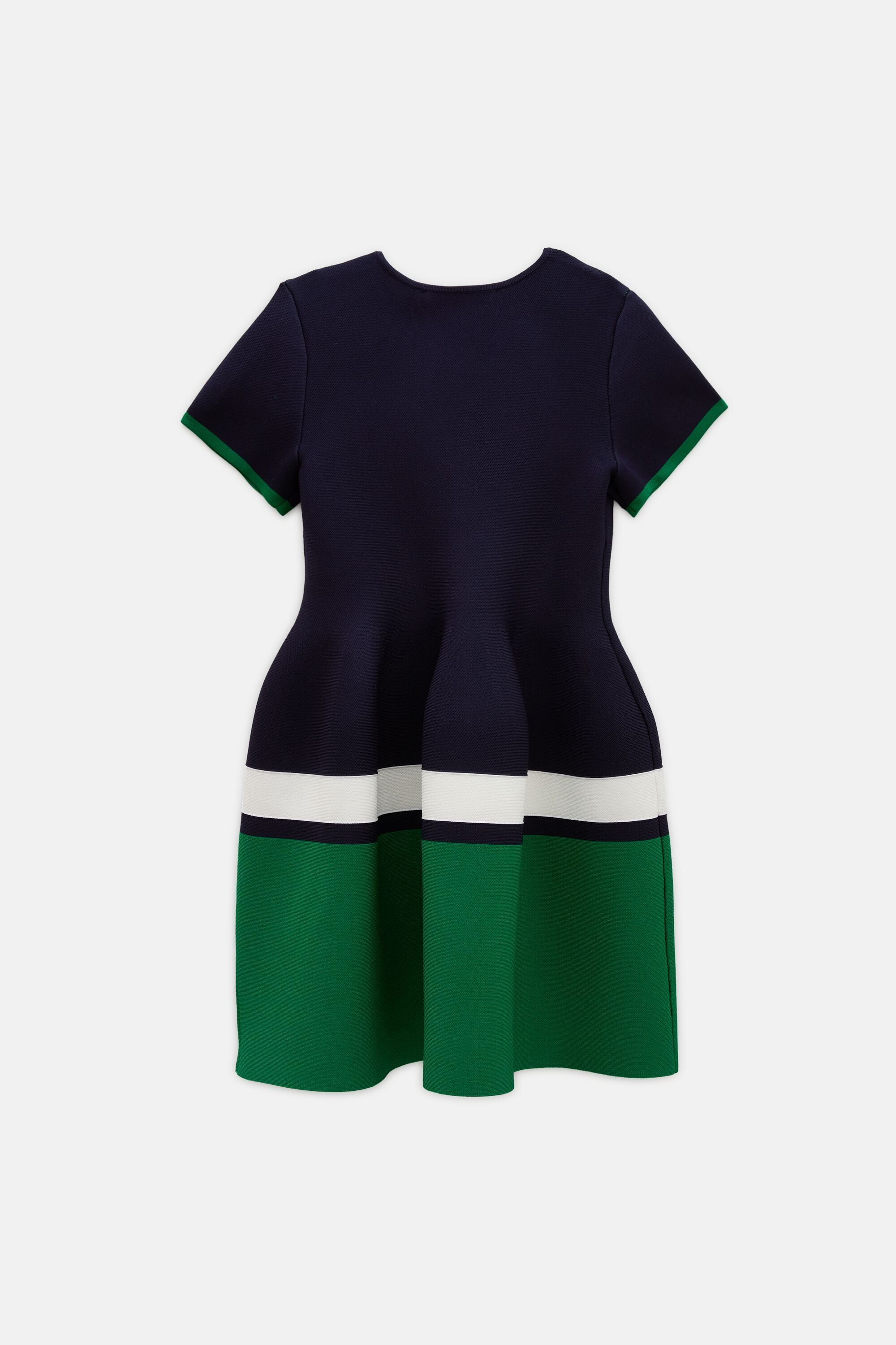 blue and green knit dress Isa Boulder // Green & Blue Body Curl Knit Dress – VSP Consignment main image 1