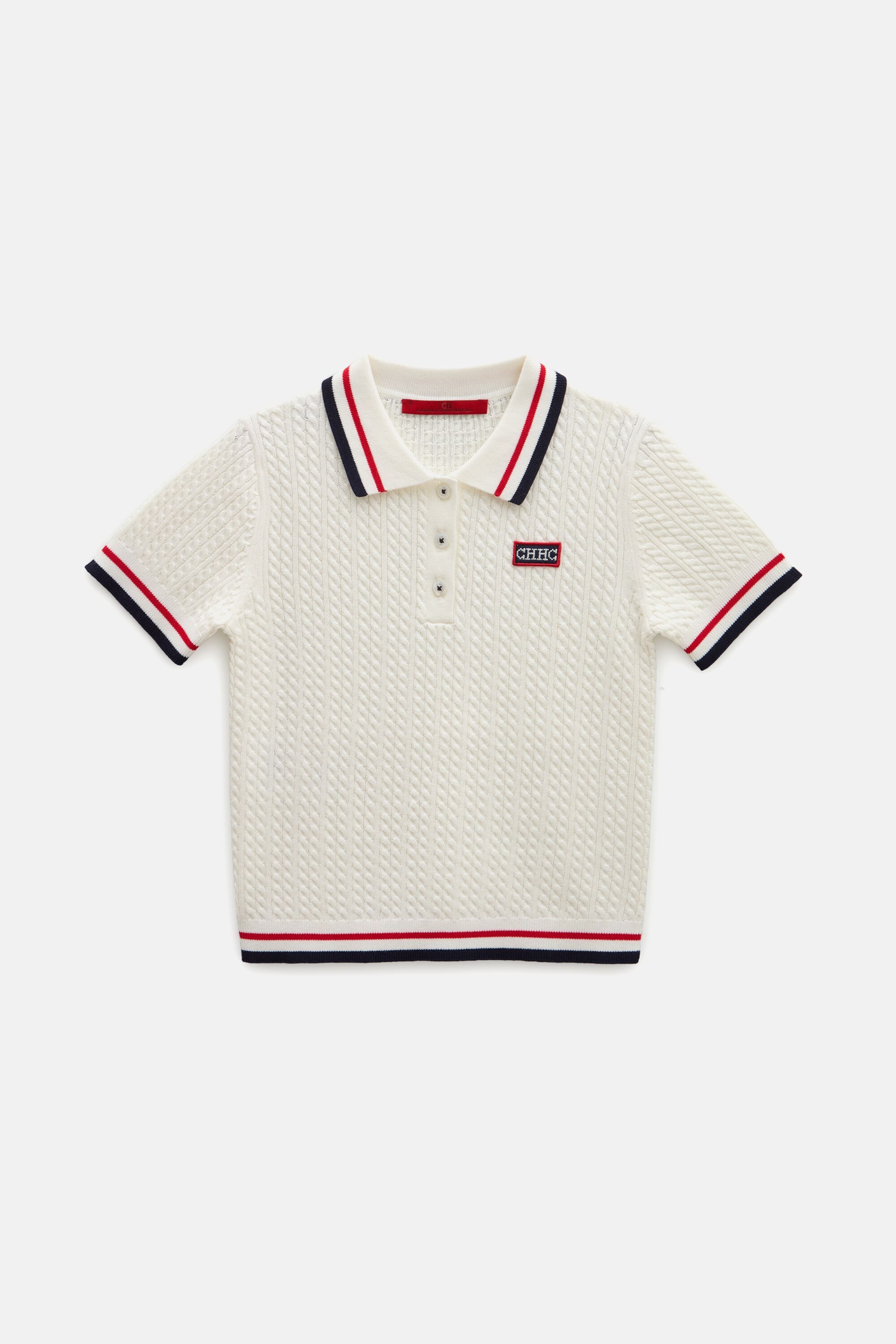 Eight-Shaped Knit Polo Shirt