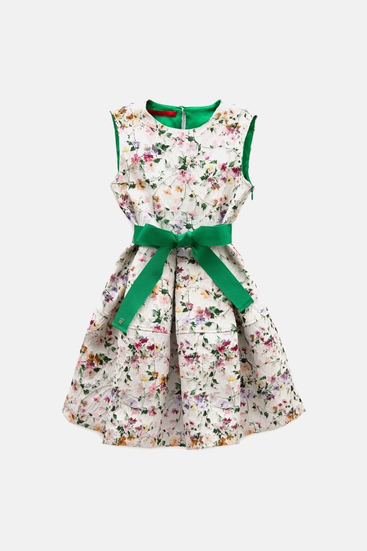 Floral Jacquard Dress