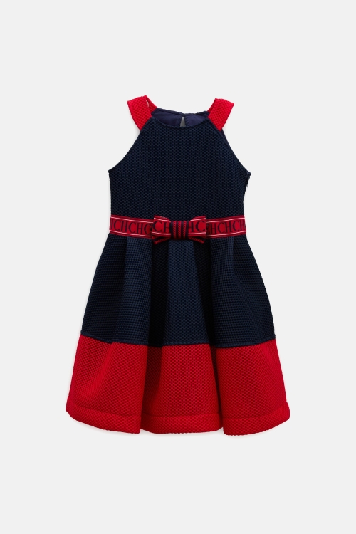 NEOPRENE HALTER DRESS