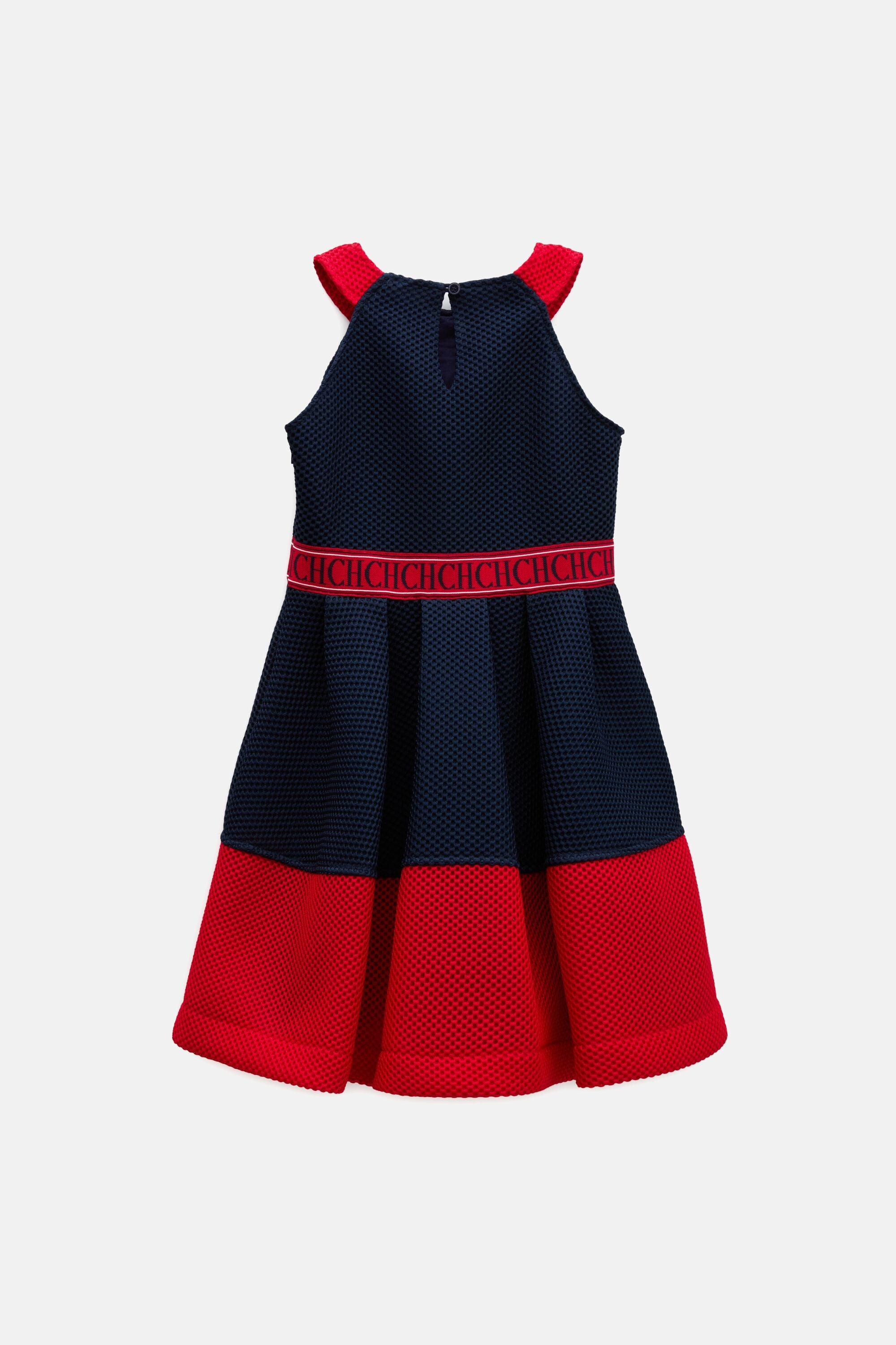red white and blue halter dress Women's Terry Striped Halter Dress Red, White & Blue