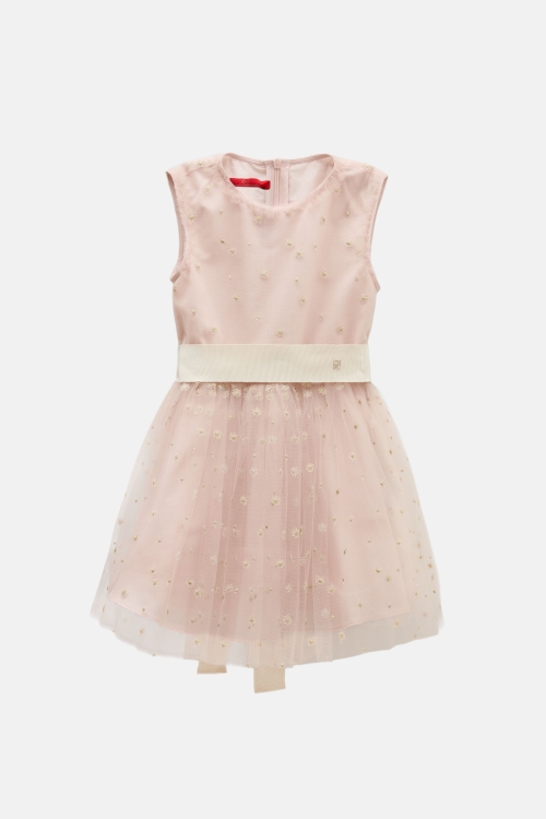 EMBROIDERED TULLE DRESS