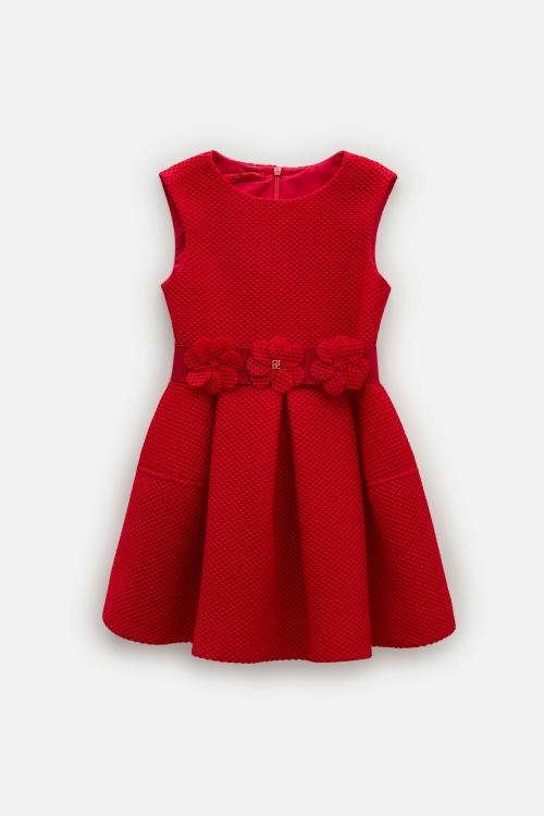 NEOPRENE DRESS WITH FLOWERS