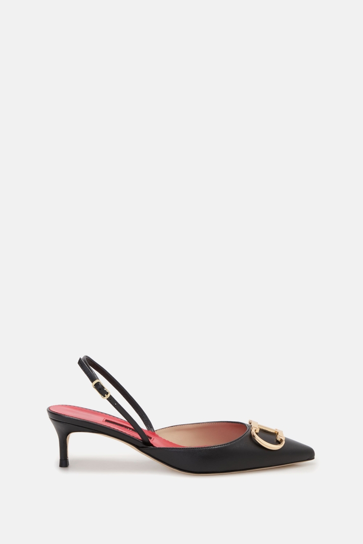 Initials Insignia 45 Leather Slingback Pumps