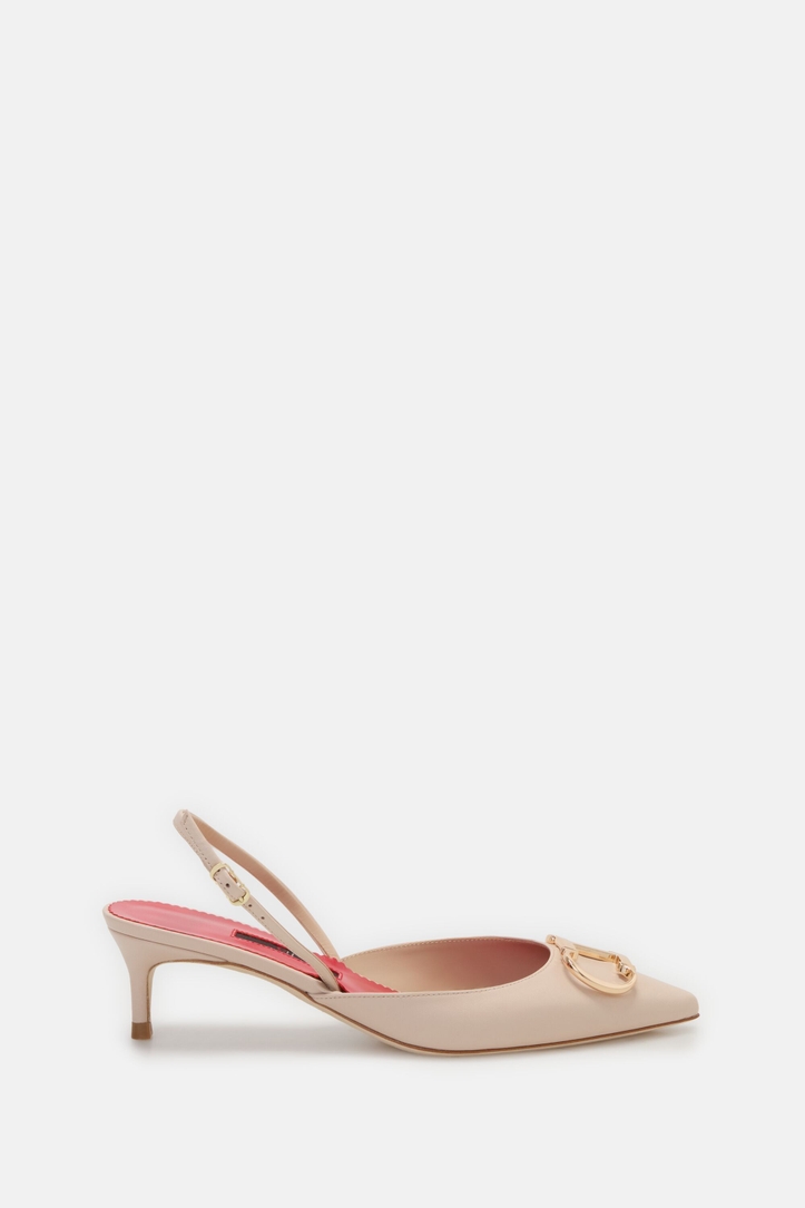 Initials Insignia 45 Leather Slingback Pumps